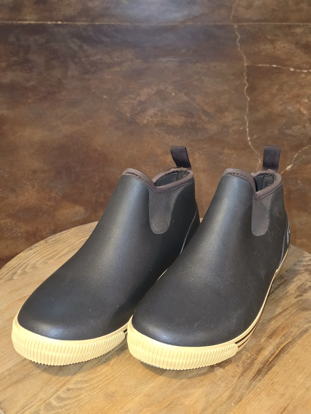 Skechers Work Waterproof Chelsea Rain Boots Brown Rubber Men's Size 12
